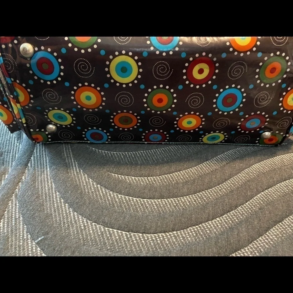 Kalencom multi colored many pocket Diaper Bag